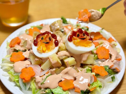 いろどり旬野菜のサンサンホットサラダ☆